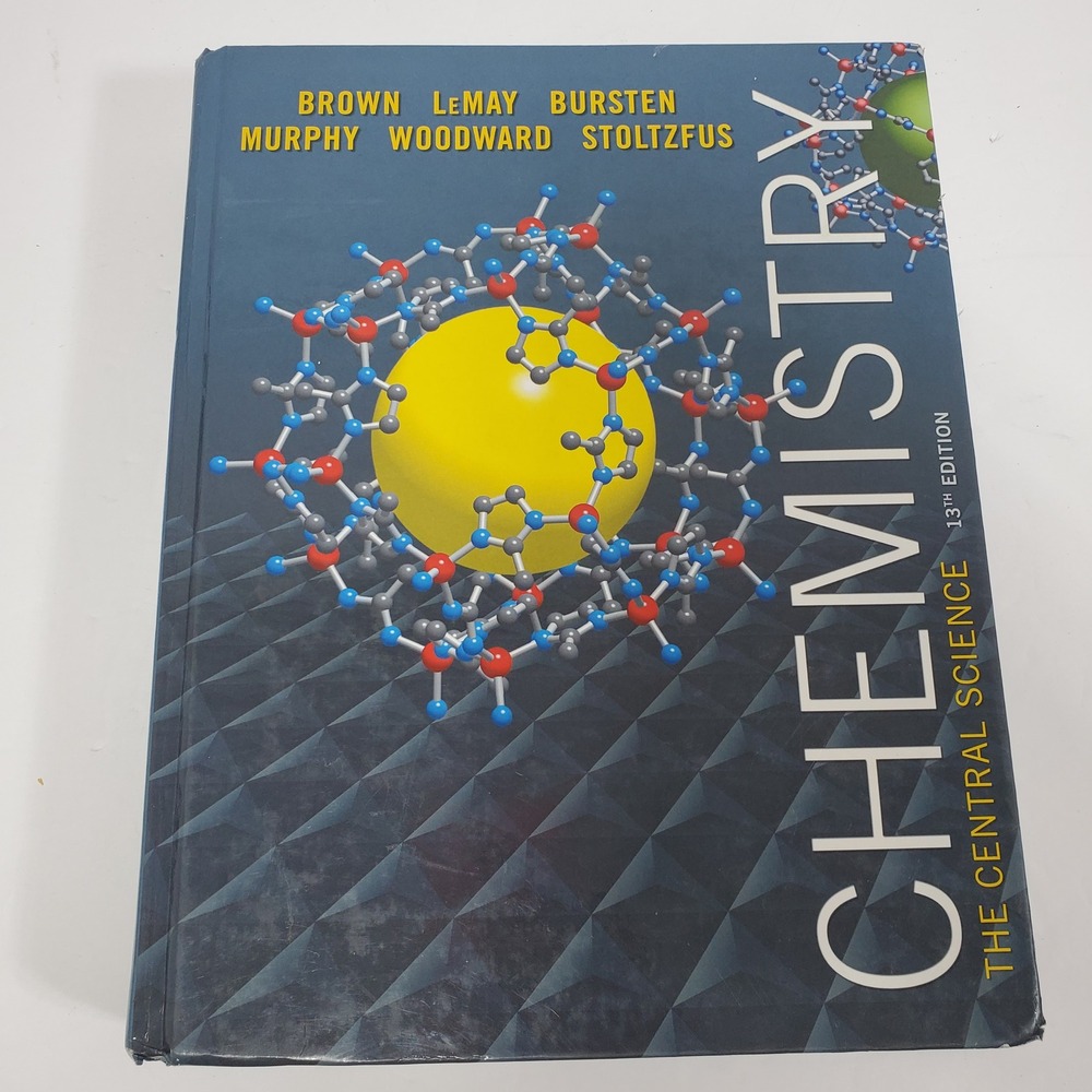 Pearson Chemistry The Central Science Textbook 13th Edition Blue Good Hardcover‎